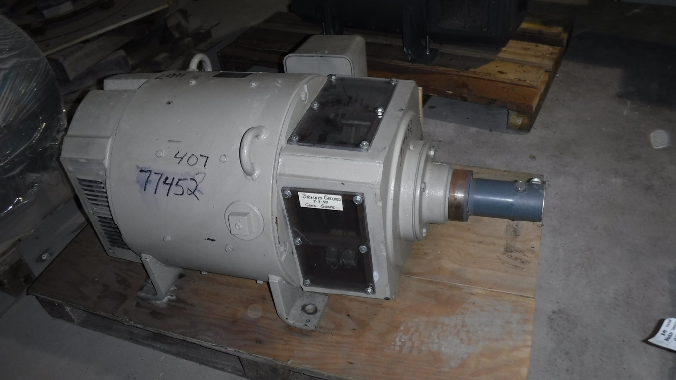 Powertron 125 HP 1750/2000 RPM 407AT DC Motors 77452